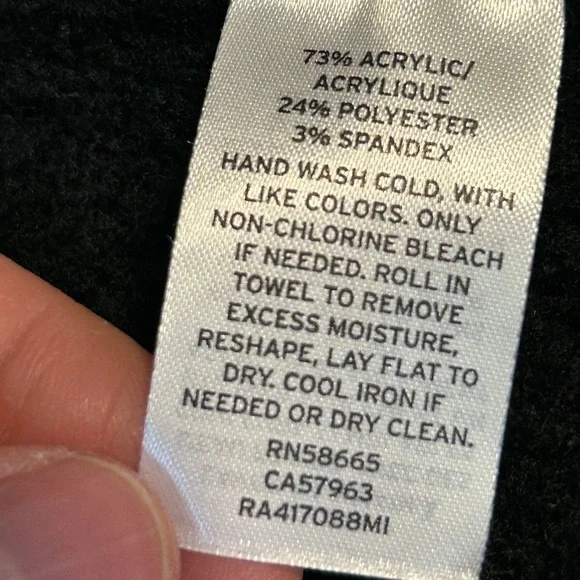 Rachel Parcell Black Knit Delicate Duster Cardigan, size Medium - Picture 9 of 10